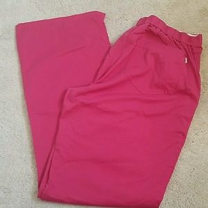 Healing hands Pink scrub bottoms